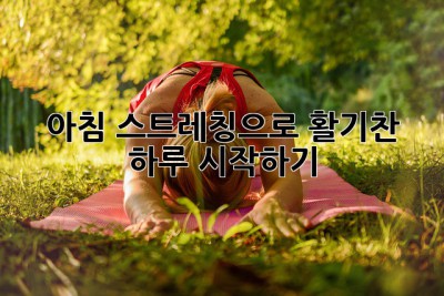 아침 스트레칭으로 활기찬 하루 시작하기!